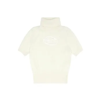 DIESEL Logo Patch High Neck Sweater