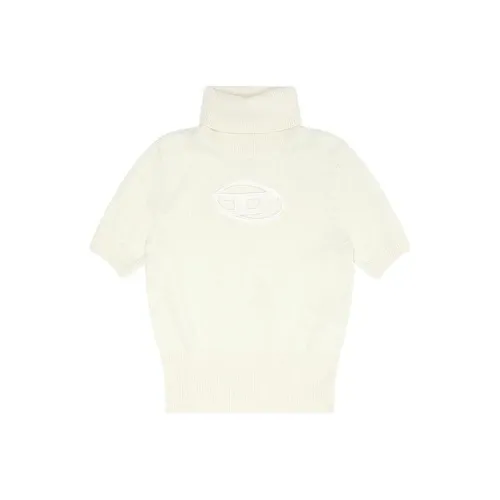 DIESEL Logo Patch High Neck Sweater