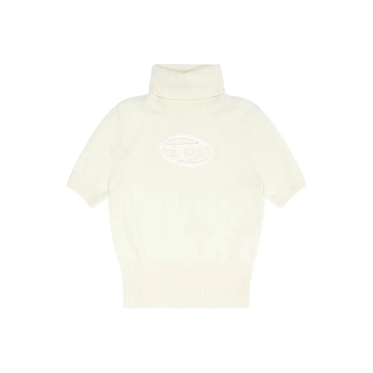 DIESEL Logo Patch High Neck Sweater-0