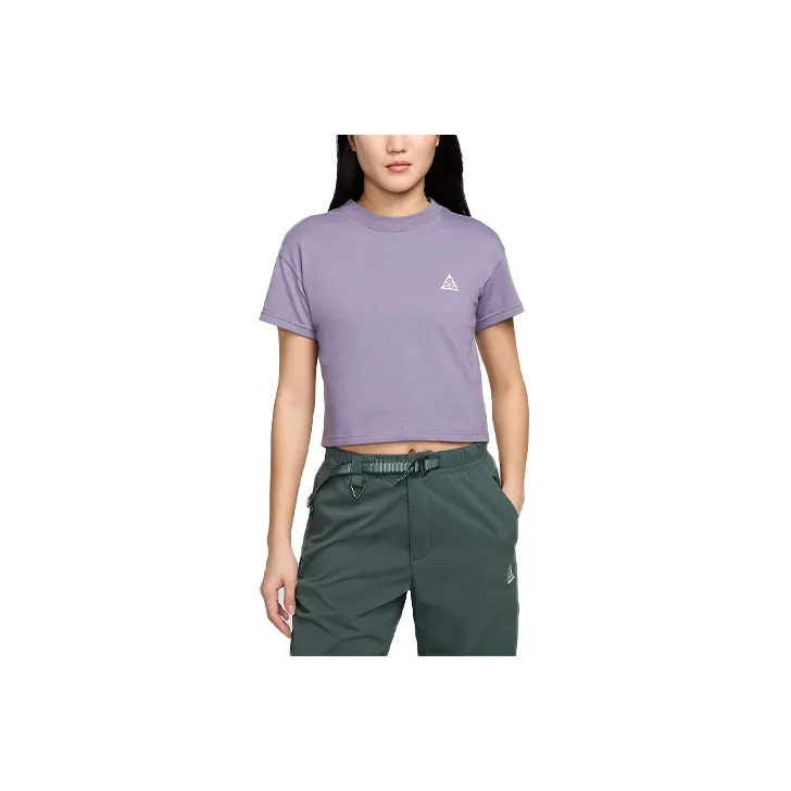Nike ACG Drop Shoulder Sleeve T Shirt Women's Daybreak Purple-0