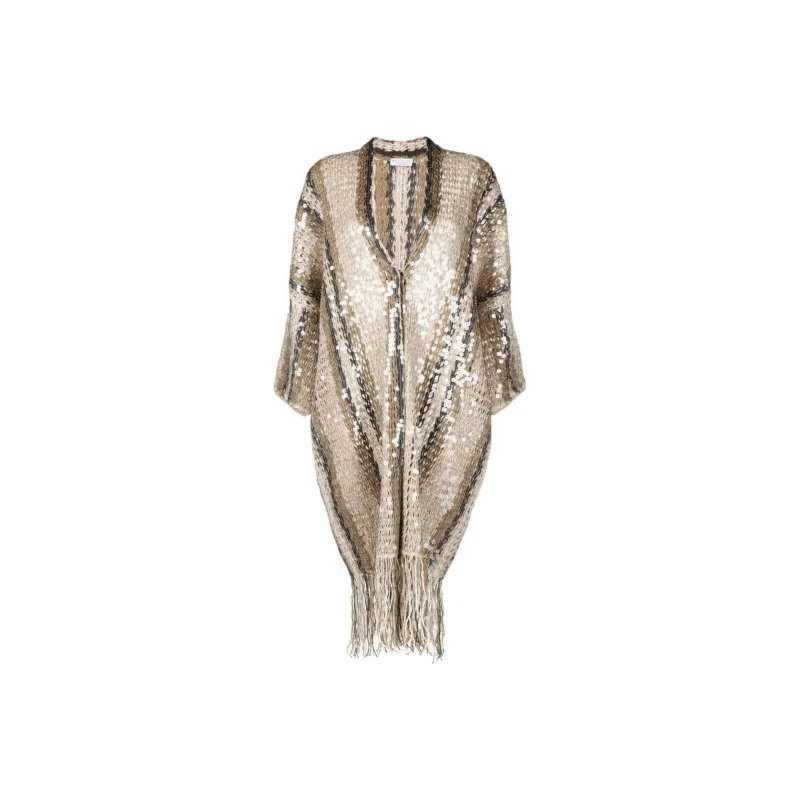 Brunello Cucinelli Sequin embellished Knitted Cardigan-0