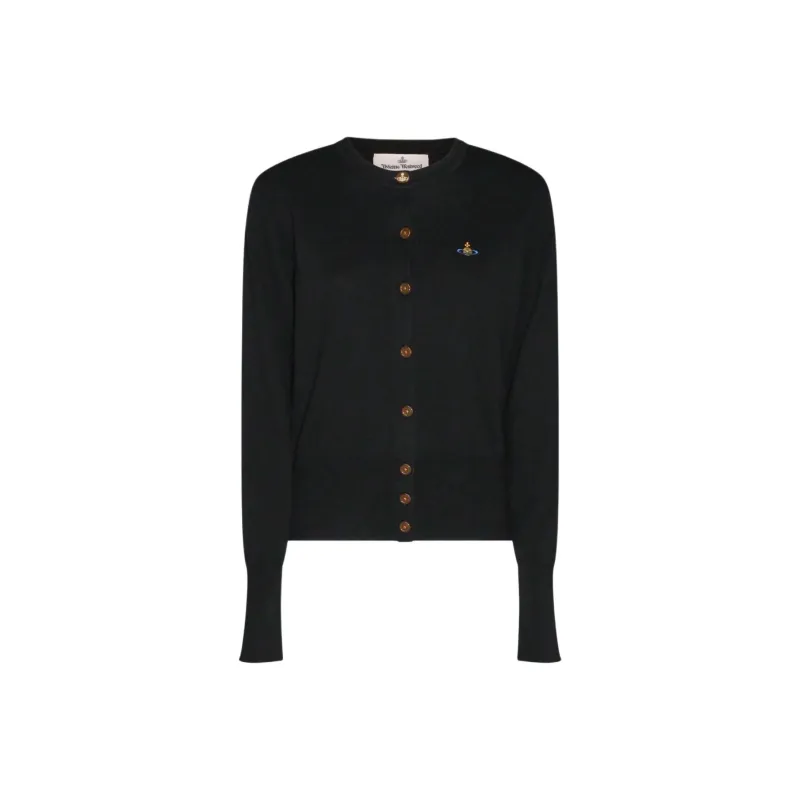 Vivienne Westwood Orb Embroidered Knitted Cardigan-0