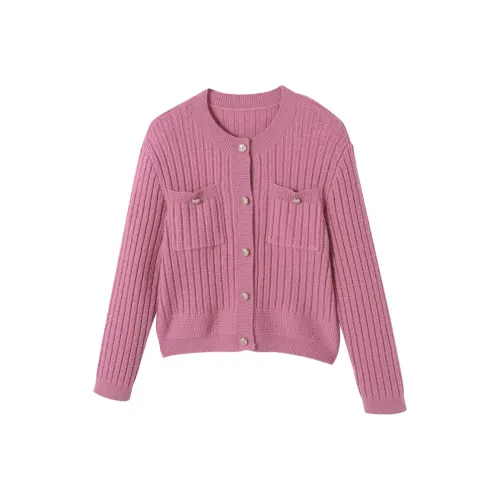 XIANGYING Knitwear Women's Plum Red