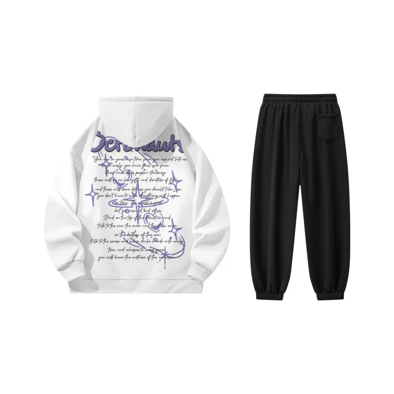 Small Columns Under The Sea Sweatshirt Set Unisex-0