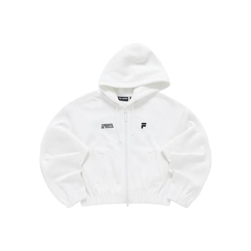 FILA FUSION Sweatshirts Women's White-0