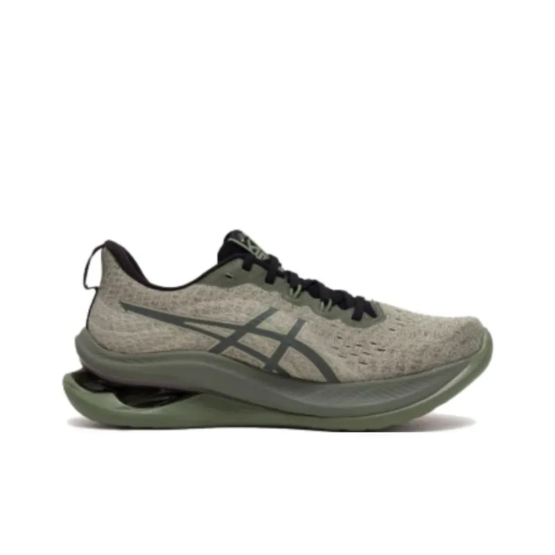 Asics Gel Kinsei Ma Cushioning And Breathable Low Top Running Shoes Men's Green-1