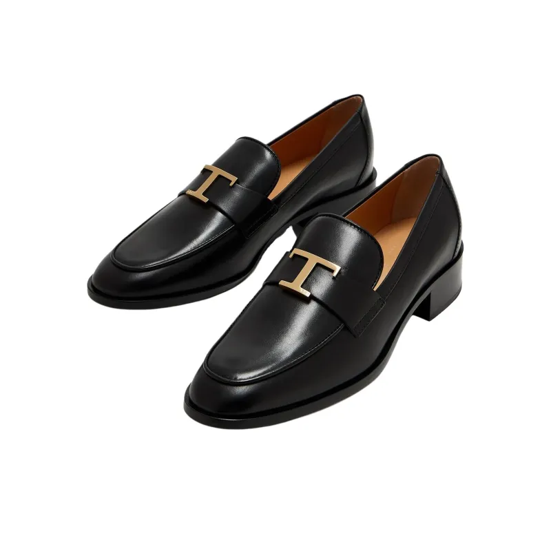 TOD'S Logo Plaque Slip On Loafers Women's-3