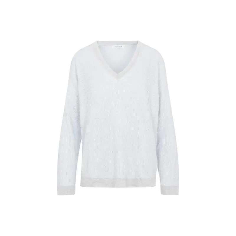 Fabiana Filippi Glitter-detail V-neck Sweater-0