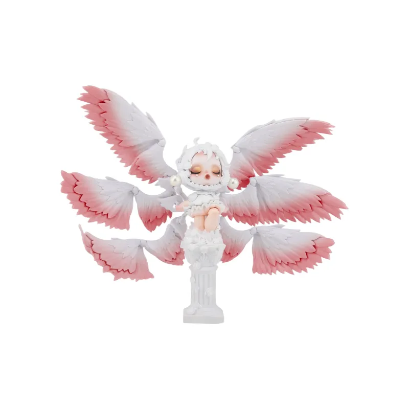 [Modified Doll] POP MART SKULLPANDA Photo Collection Six Winged Angel Hang Tag Box 18cm-10
