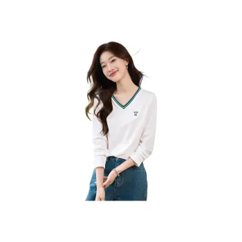 Mo Han Yi Mei Regular T Shirt Women's Raw White