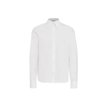 Alexander McQueen Long-Sleeved Buttoned Poplin Shirt