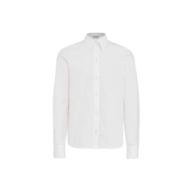Alexander McQueen Long Sleeved Buttoned Poplin Shirt-0
