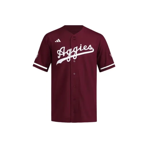 Adidas Free Shipping With AdiClub Texas A&M Reverse Retro Full Button Jersey