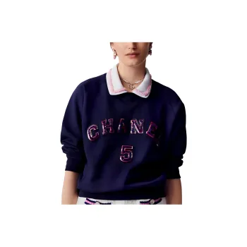 CHANEL Sweatshirt Women's Marine Blue
