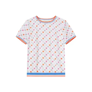 FINITY Chiffon Shirts Women's White Print
