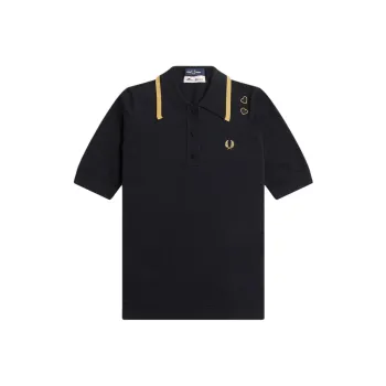FRED PERRY Knitted Shirt Polo Shirt Women's Black