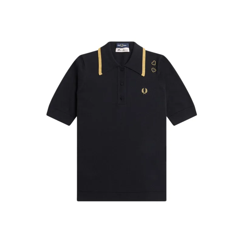 FRED PERRY Knitted Shirt Polo Shirt Women's Black-0