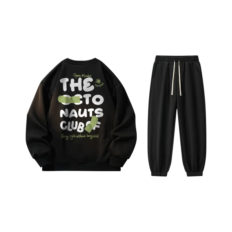 Small Columns Under The Sea Sweatshirt Set Unisex-76