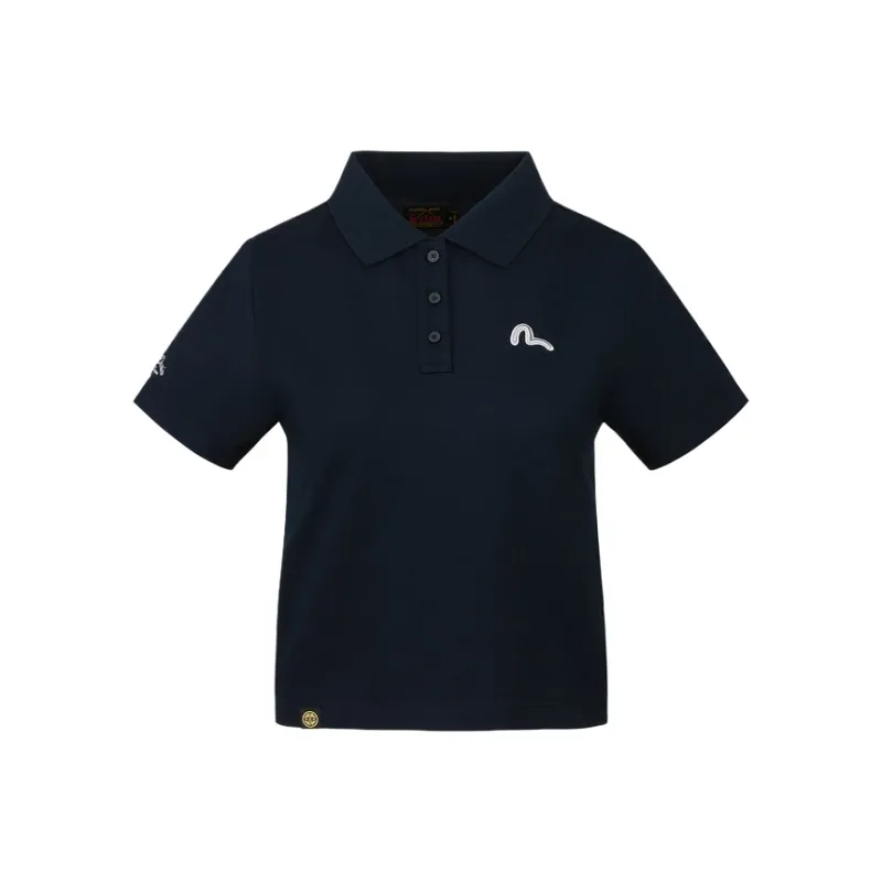 EVISU 2025 Summer Polo Shirt Women's Navy Blue-0