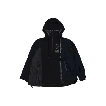 Nike X Sacai Women's Double Zip Jacket Black/Dark Obsidian