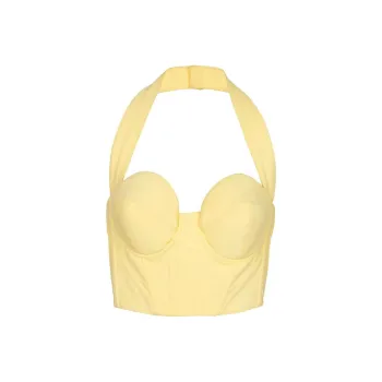 BALMAIN Halterneck Corset Top