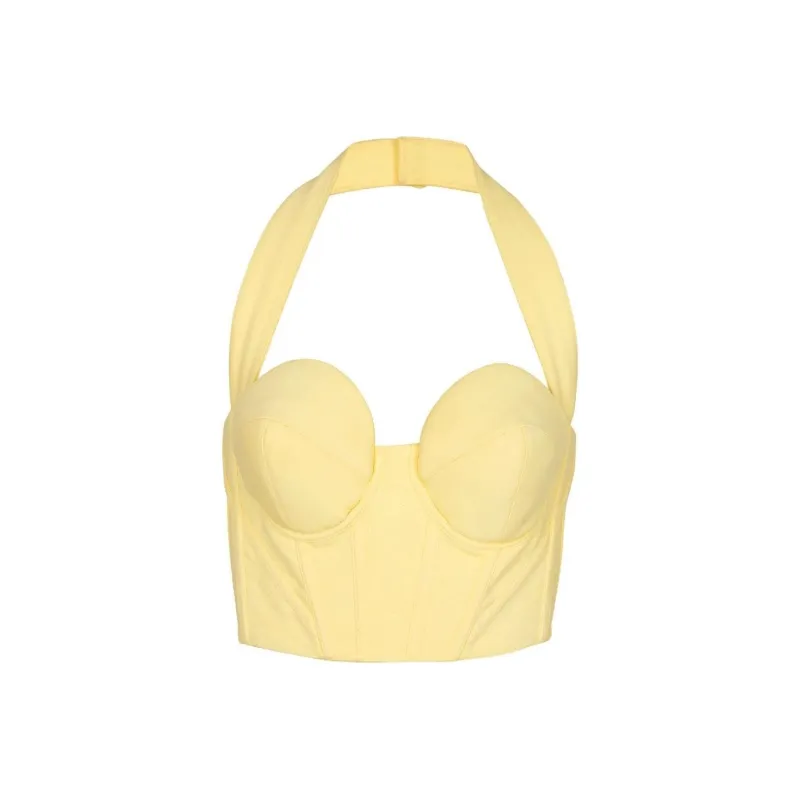BALMAIN Halterneck Corset Top-0