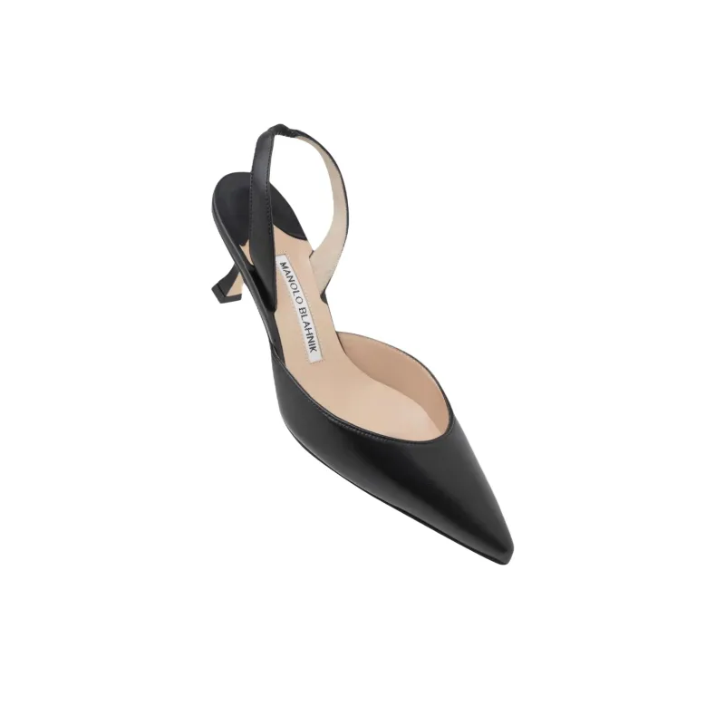 MANOLO BLAHNIK Carolynehk Slim Heel High Heels 5cm Women's Black-3