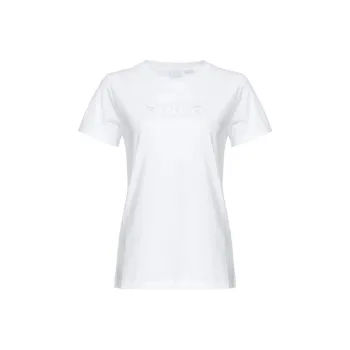 PINKO Logo Embroidered Crewneck T Shirt