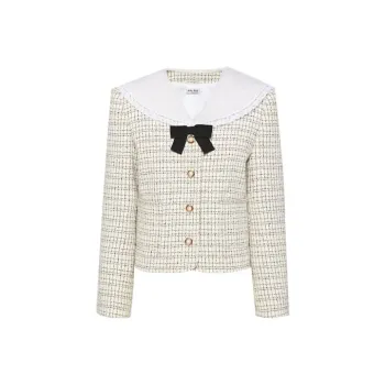 MIU MIU Jackets Coats Women's Ivory