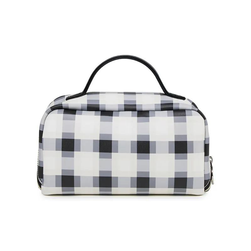 Farmacy PU Makeup Bag Large Size Women's Pink/Black/White-6