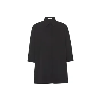 THE ROW Elada Shirt In Viscose And Wool Shirt Women's Black