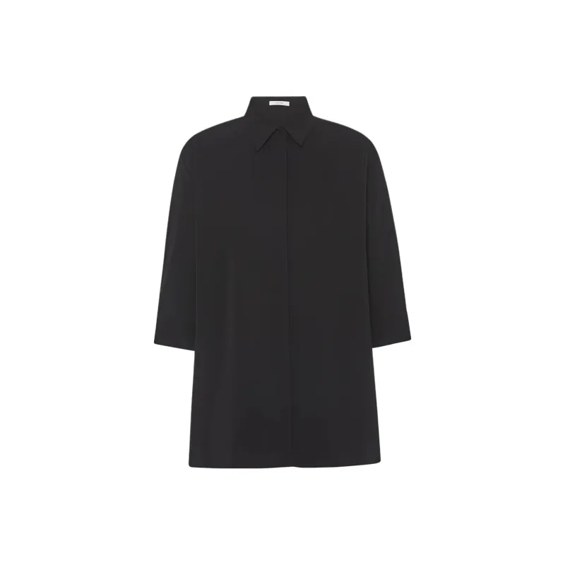 THE ROW Elada Shirt In Viscose And Wool Shirt Women's Black-0