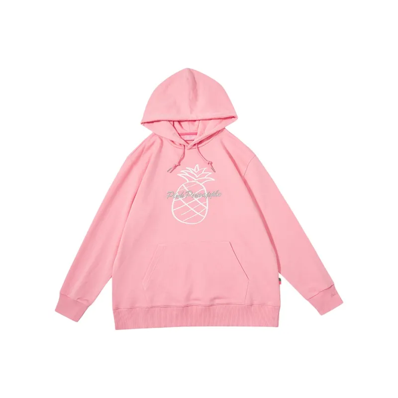 Pink Pineapple Sweatshirts Women's-4