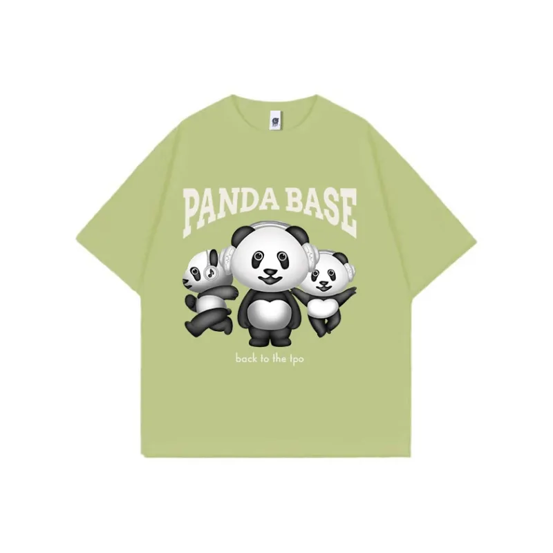PANDA BASE T Shirts Women's-14