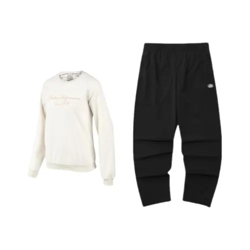 Skechers Sweatshirt Sets Unisex Marshmallow White/Black