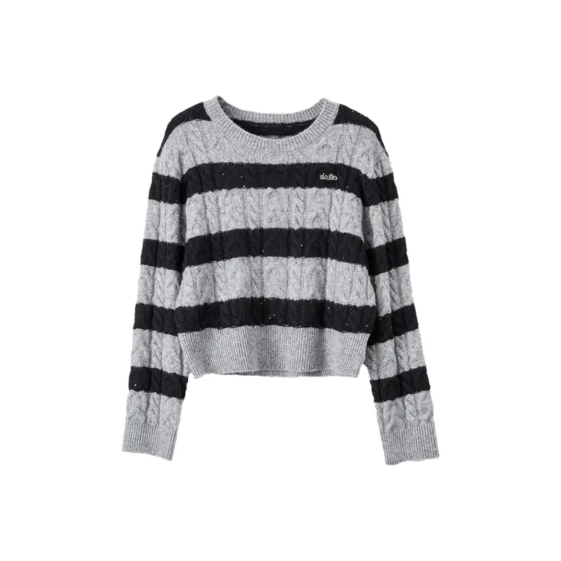 XIANGYING Knitwear Women's Gray-0
