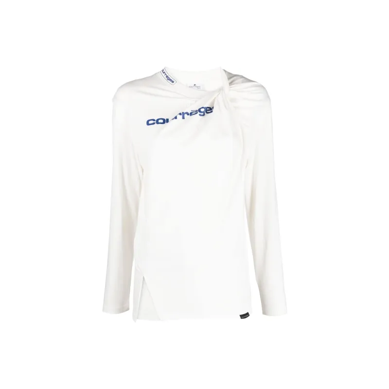 Courrèges Twist Shell Long Sleeve 'Heritage White'-0
