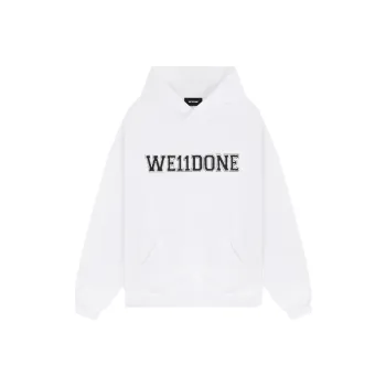 WE11DONE Logo embellished Hoodie