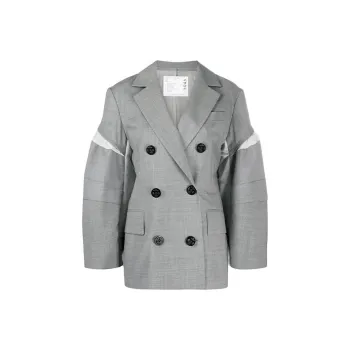 Sacai Jackets Women's Gray