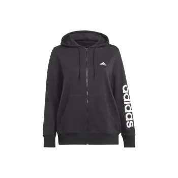 Adidas Free Shipping With AdiClub Essentials Linear Full-Zip French Terry Hoodie Plus Size