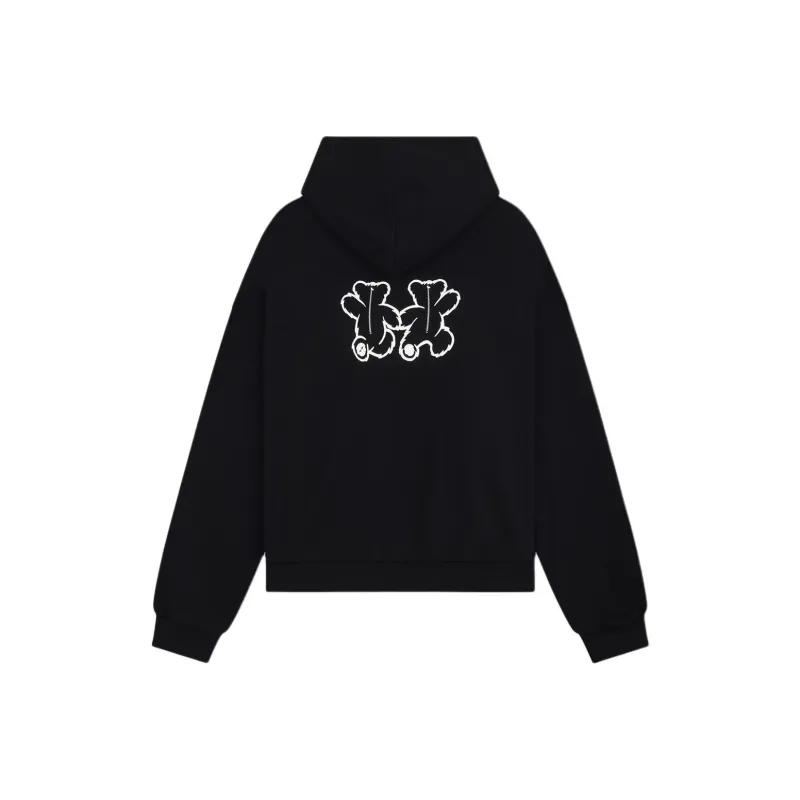 WE11DONE Teddy Twins Hoodie-0