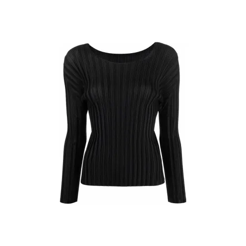 PLEATS PLEASE ISSEY MIYAKE Drop Shoulder Sleeve T sapca Women's Black