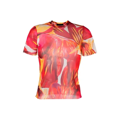 Louisa Ballou Transparent effect Printed T shirt