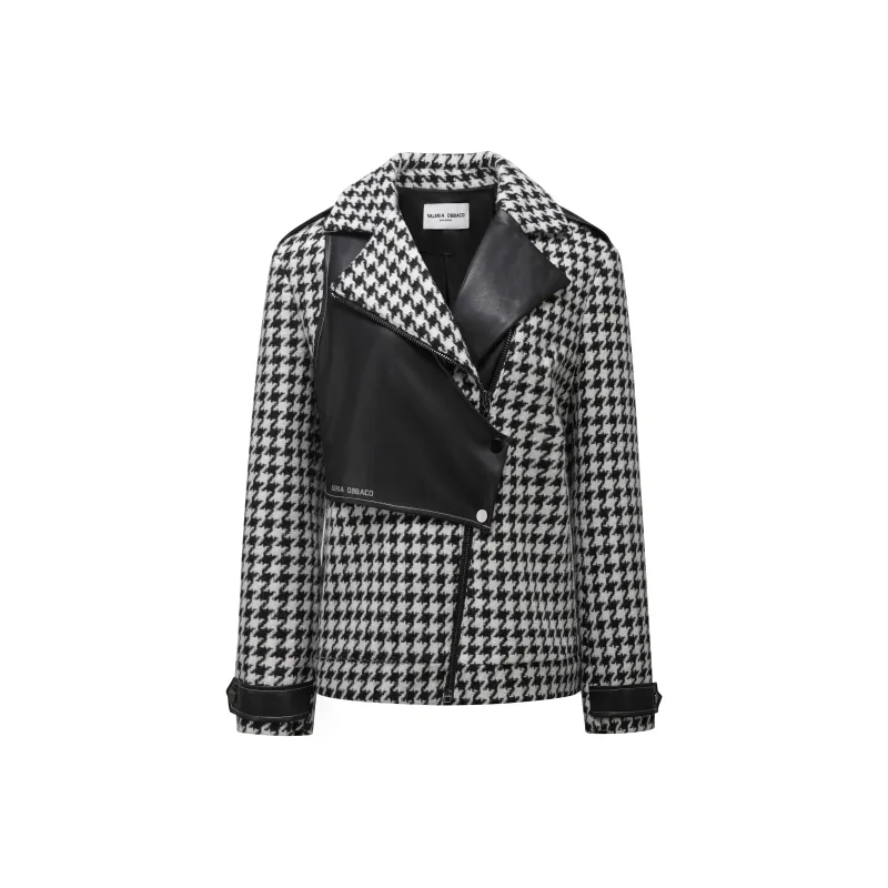 Valeria Obbaco Jackets Women's Black White-0