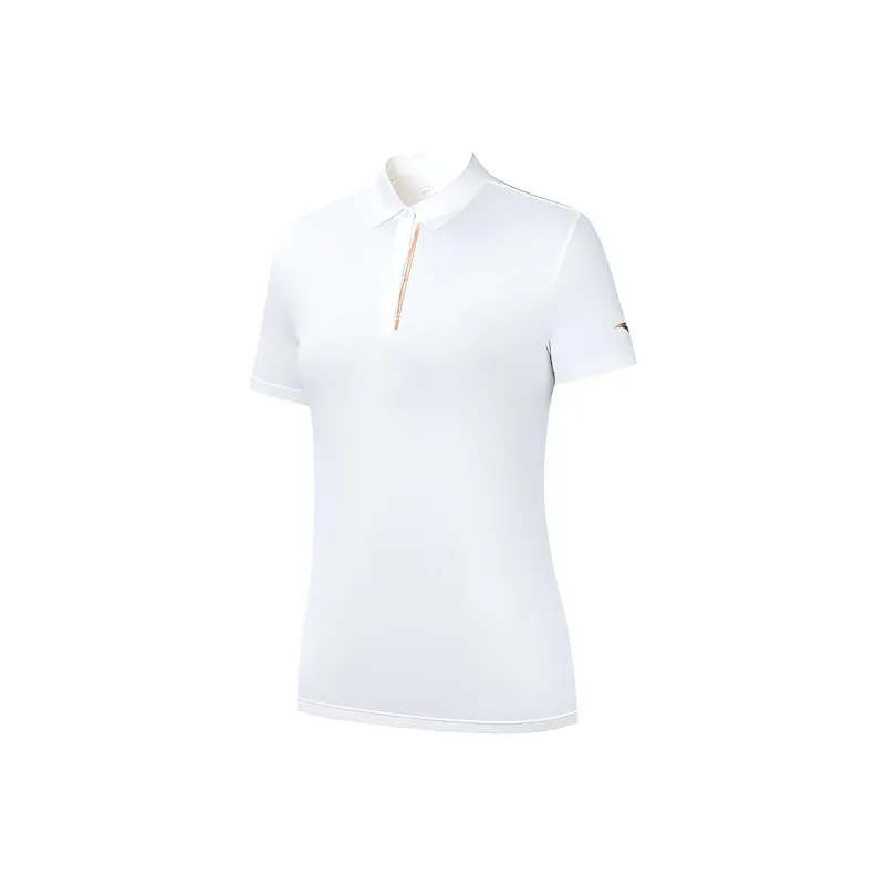 Anta Variety Training Collection Polo Shirt Women's Papyrus White-0