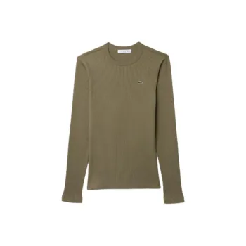 LACOSTE T Shirt Women's Khaki Green