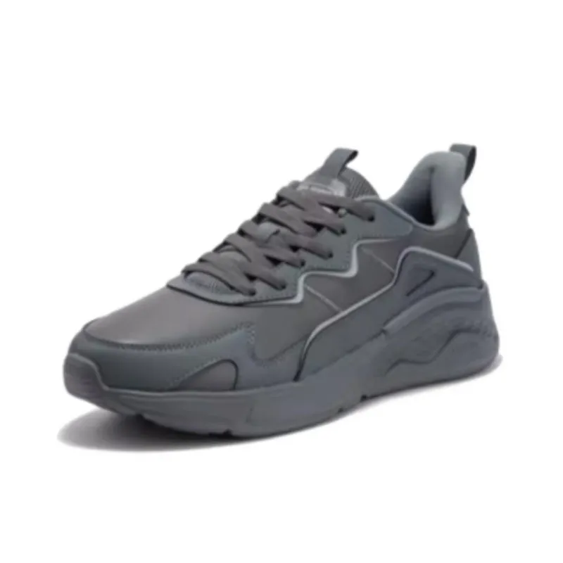 361° Anti Slip Wear Resistant Low Top Running Shoes Men's Gray-2