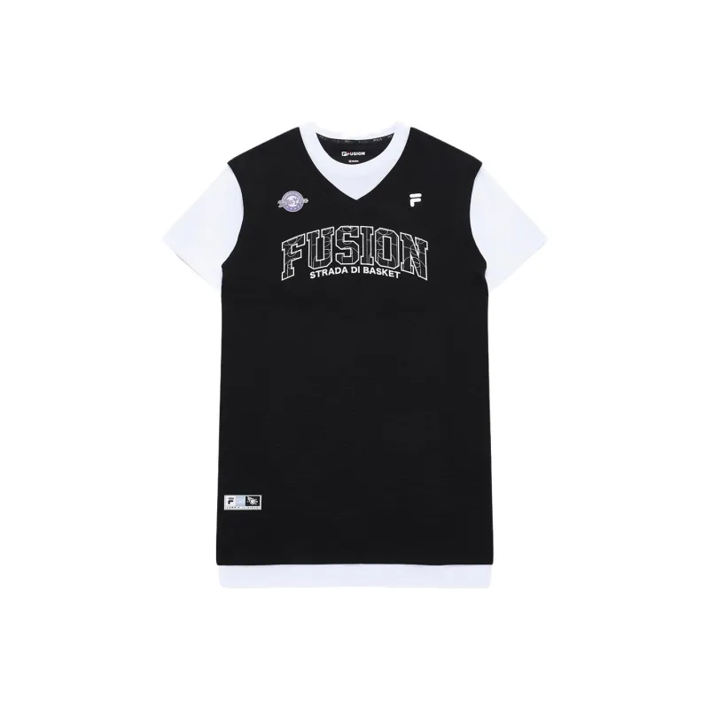 FILA FUSION T Shirt Women's Jet Black-0