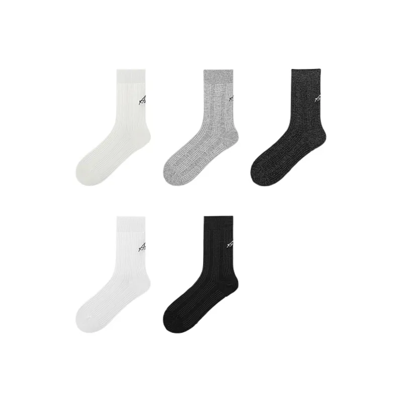 H YXIANG Mid Calf Socks Women's Combo Set-16
