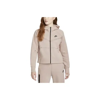 Nike Sportswear Women's Tech Fleece Full Zip Hoodie Pink Oxford/Black